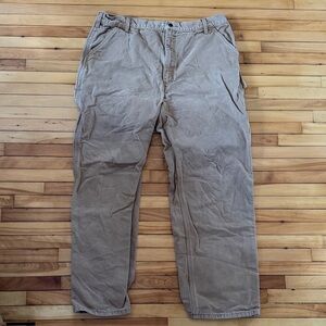 Carhartt plaid flannel lined pants